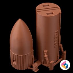 Space shuttle Rocket booster 3d model