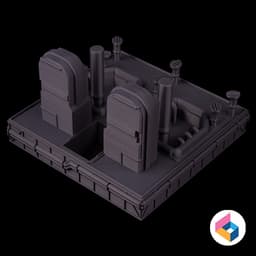 Space shuttle Rocket booster 3d model