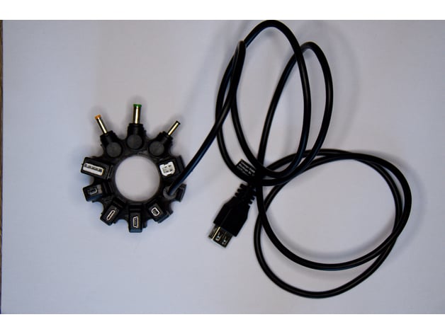 Modular USB Adapter Holder 3d model