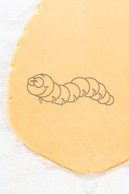 Caterpillar Cookie Cutter, Biscuit Cutter 3d model