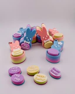 Candy Bunny Clicker Key Chain Bawk! Bawk! 3d model