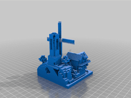 Minecraft Mill 3d model
