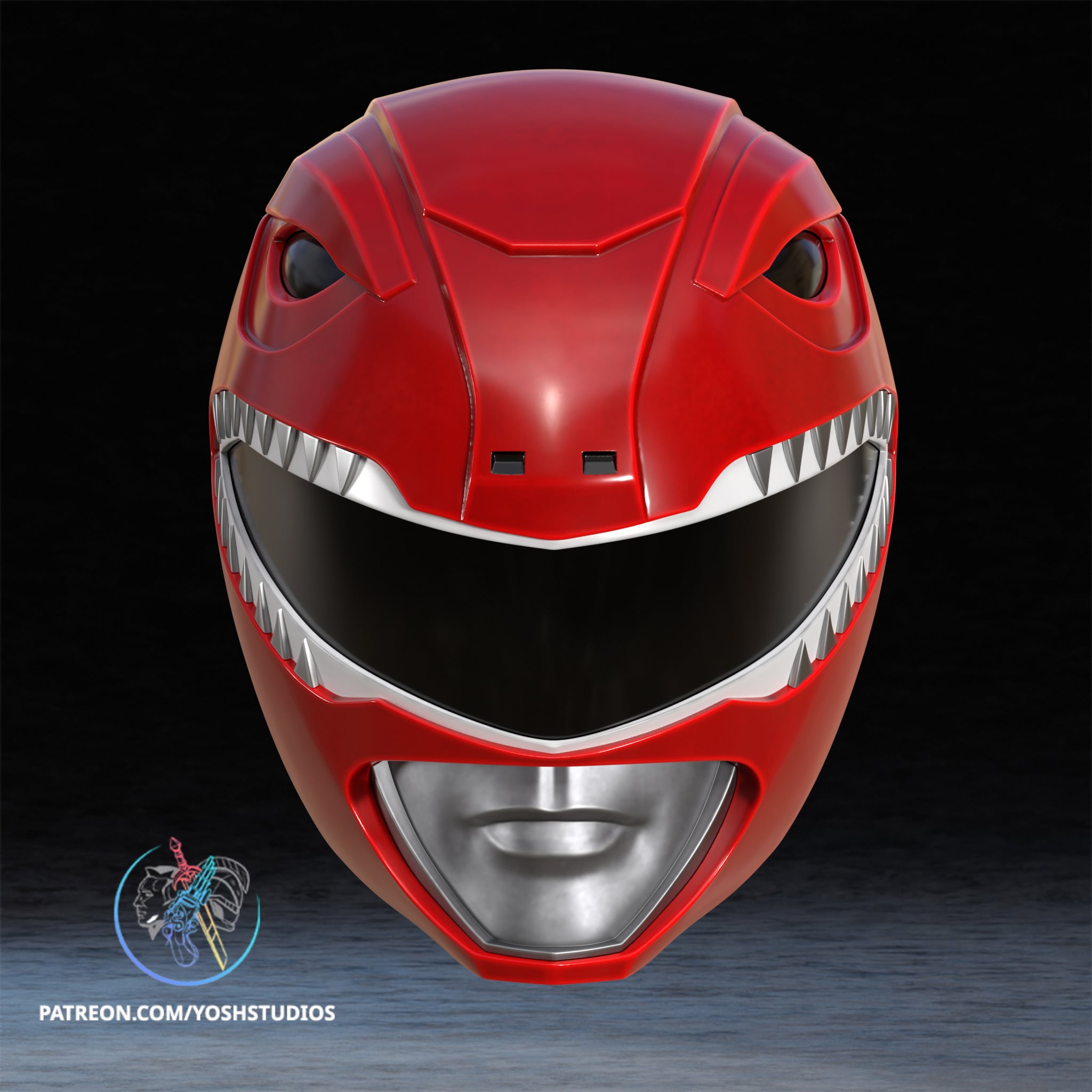 OG Red Helmet 3D Printer File STL 3d model