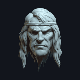 Outback v3 Action Figure Head 3d model