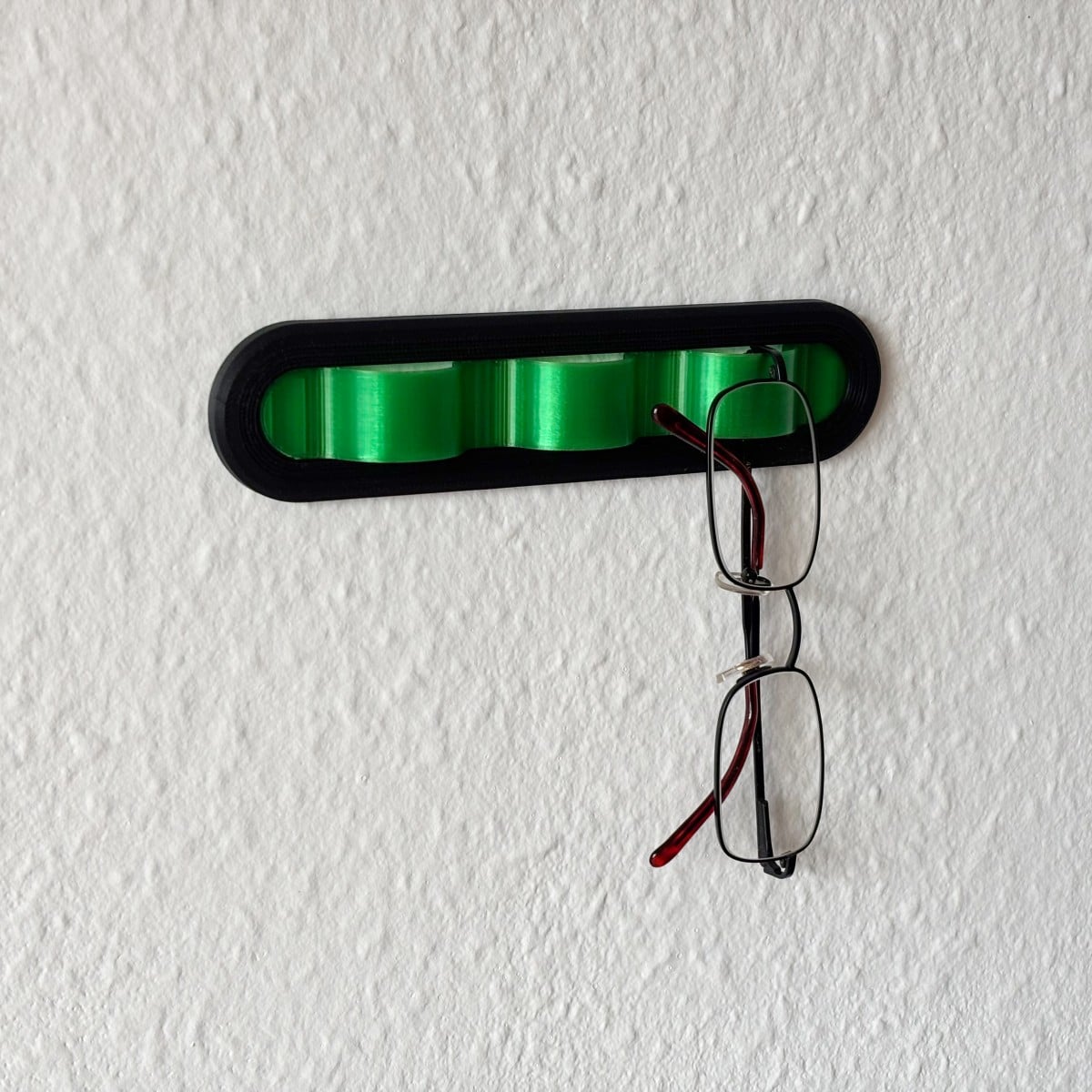 Wall-mounted sunglasses holder 3d model
