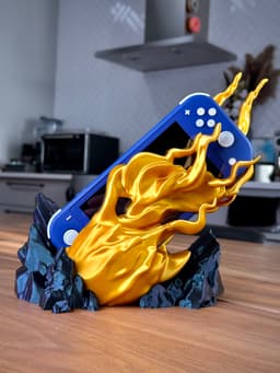 Switch Lite Fireball Dock 3d model