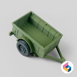 Foldable Jeep Trailer 3d model
