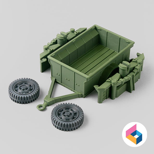 Foldable Jeep Trailer 3d model
