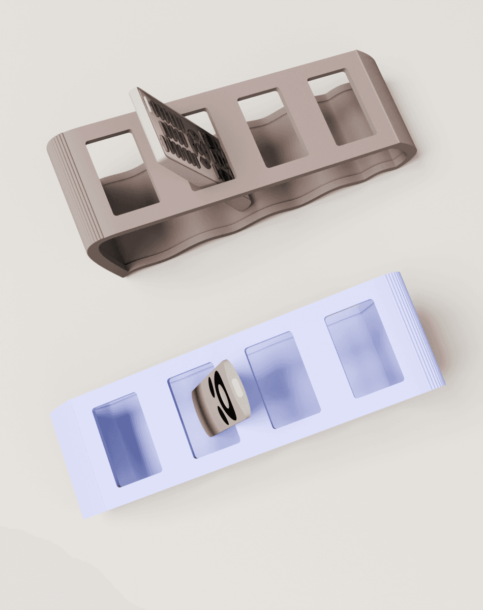 Wave Remote Control Holder 3d model
