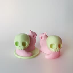 Woody Container and Skull Snail 3d model