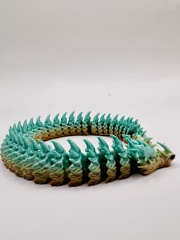 Sharphorn Articulated Flexi Dragon Toy 3d model