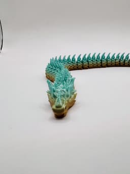 Sharphorn Articulated Flexi Dragon Toy 3d model
