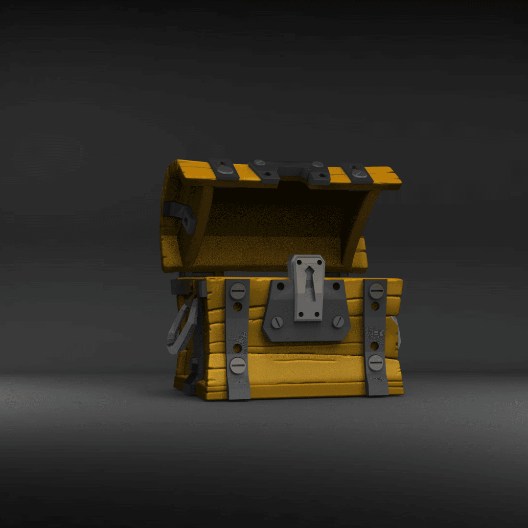 Fortnite Chest 3d model