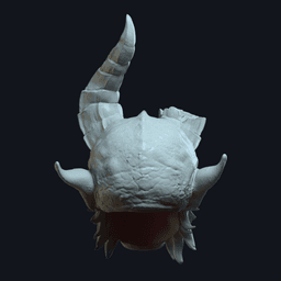 Demonv4 - Custom Action Figure Head 3d model