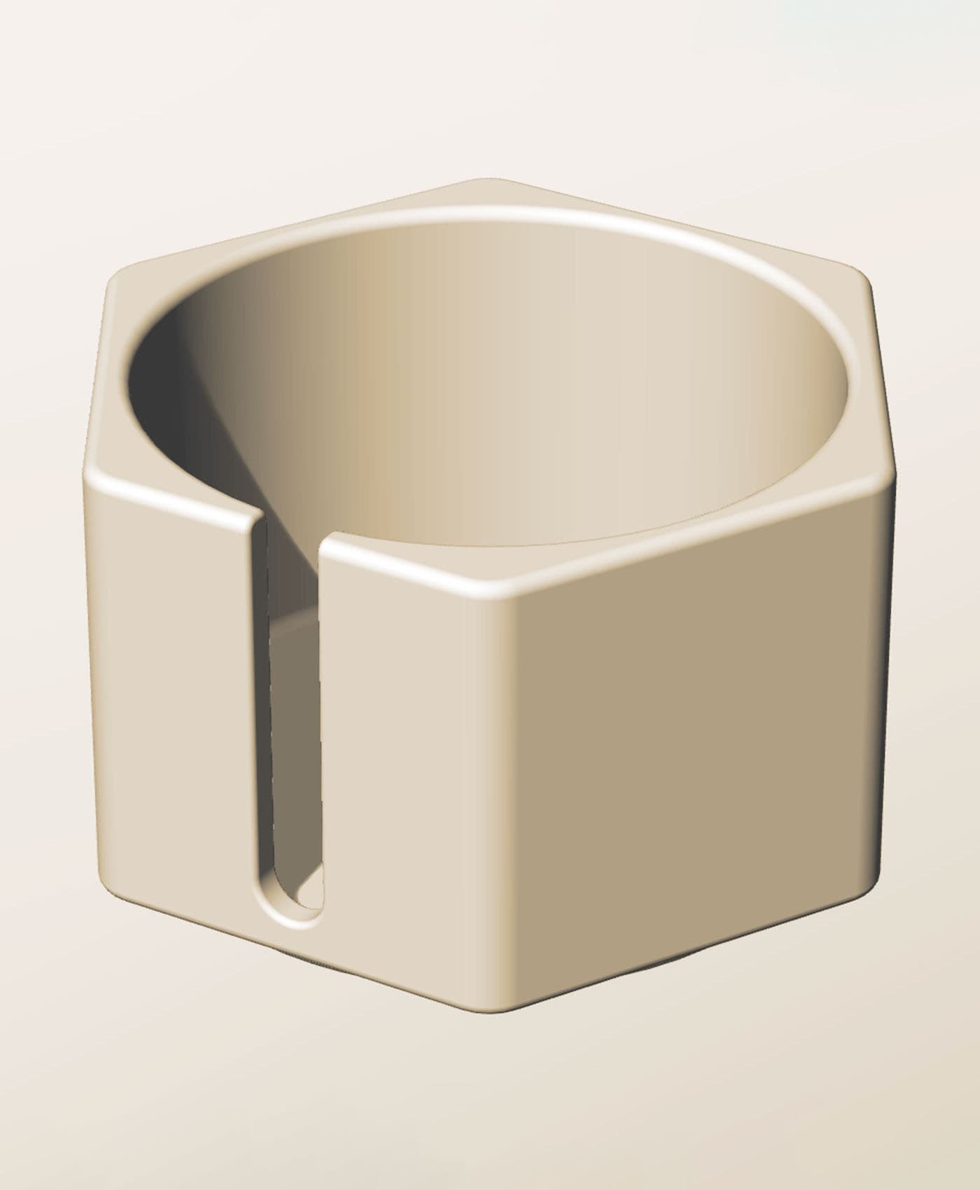 CH96-65-S Stackable slotted bin box module for creative decor 3d model