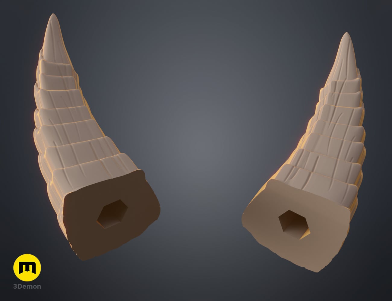 Faun Horns 3d model