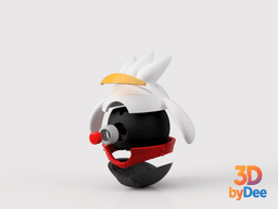Raboot Poke Ball 3d model
