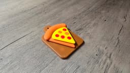Adorable Pizza Slice - Magnetic Fidget Toy 3d model