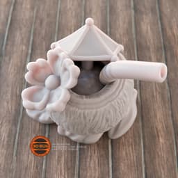 Coconut cocktail decor 3d model