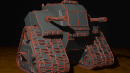 Armored Skid Steer Miniature 3d model