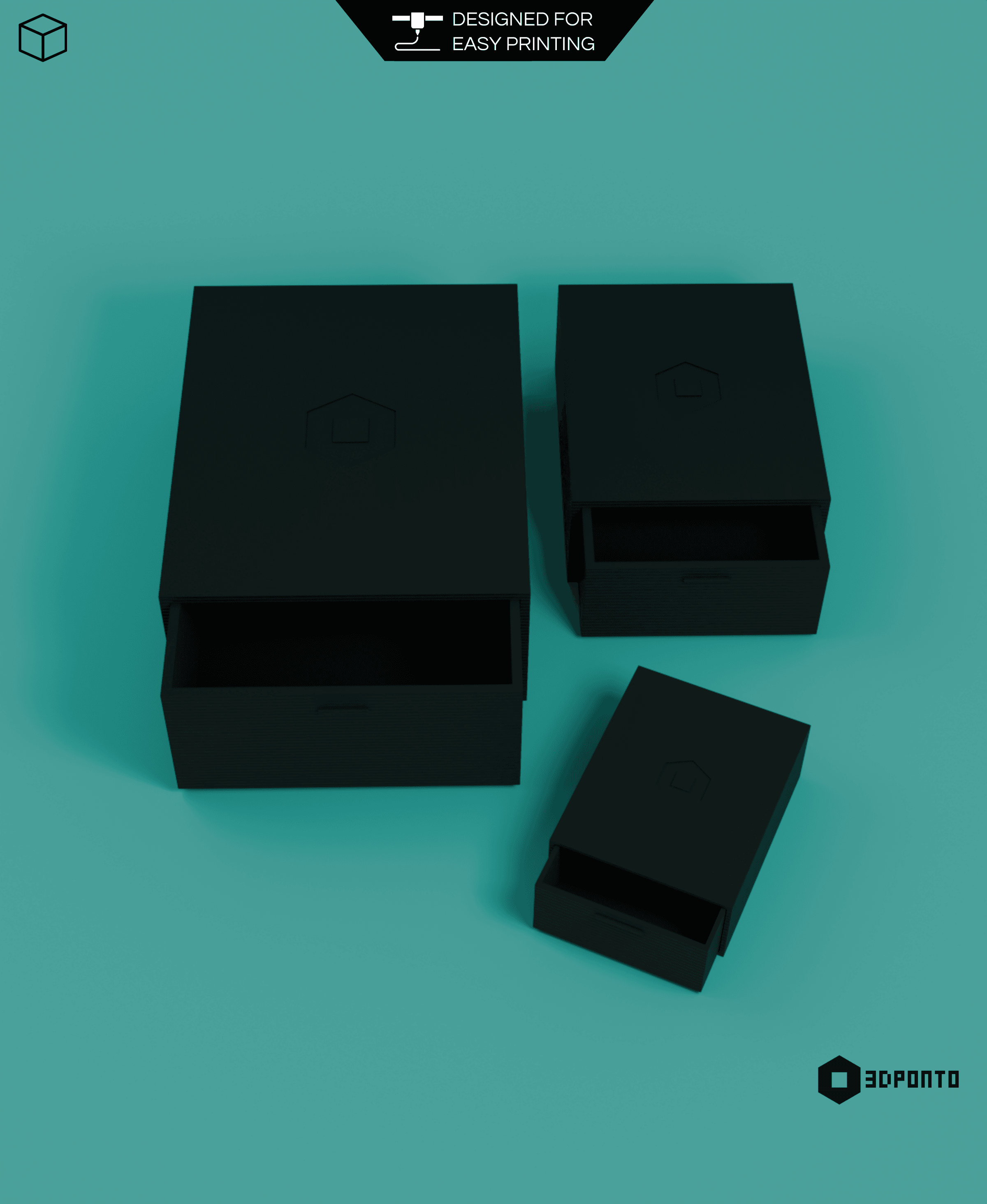 Matchbox Container Set 3d model