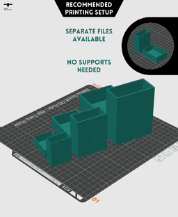 Matchbox Container Set 3d model