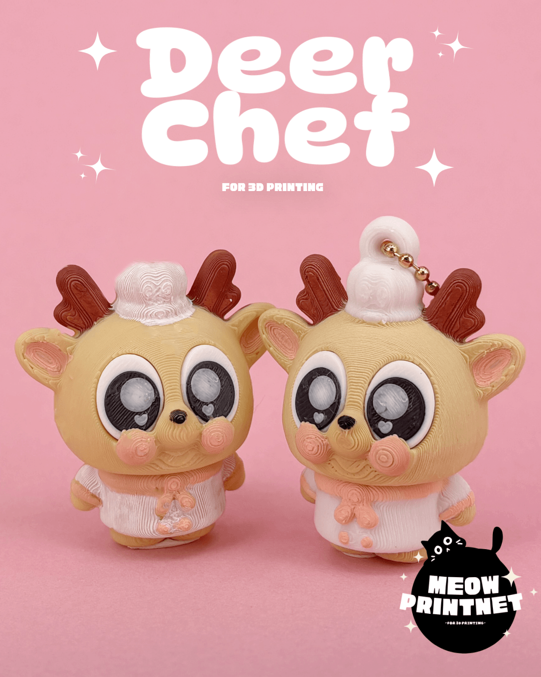 Flexible Deer Chef 3d model