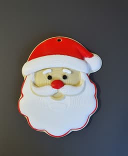 Santa Cookie Christmas Tree Ornament 3d model