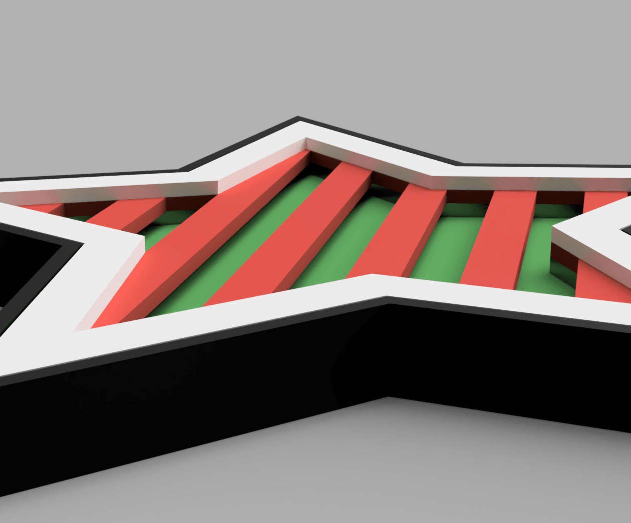 Layered Star Ornament 3d model