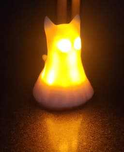 SPOOKY GHOST KITTY LAMP 3d model