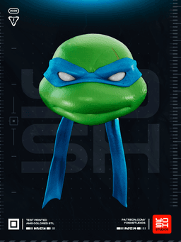Fort Blue Turtle Helmet 3D Printer STL file 3d model