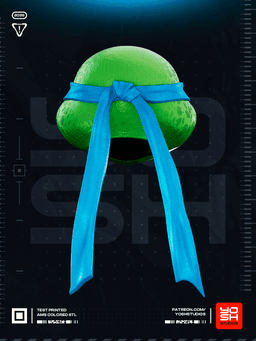 Fort Blue Turtle Helmet 3D Printer STL file 3d model