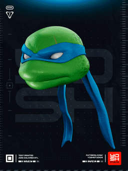 Fort Blue Turtle Helmet 3D Printer STL file 3d model