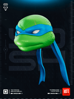 Fort Blue Turtle Helmet 3D Printer STL file 3d model