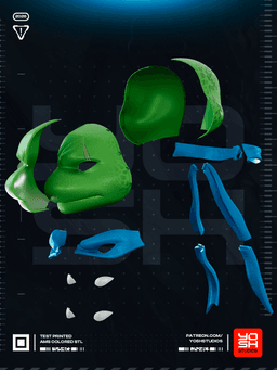 Fort Blue Turtle Helmet 3D Printer STL file 3d model