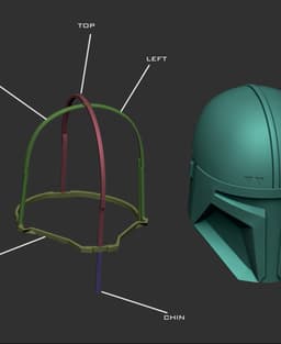 Paz Vizsla helmet 3d model