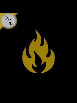 Simple Flame Symbol - 2D Art 3d model
