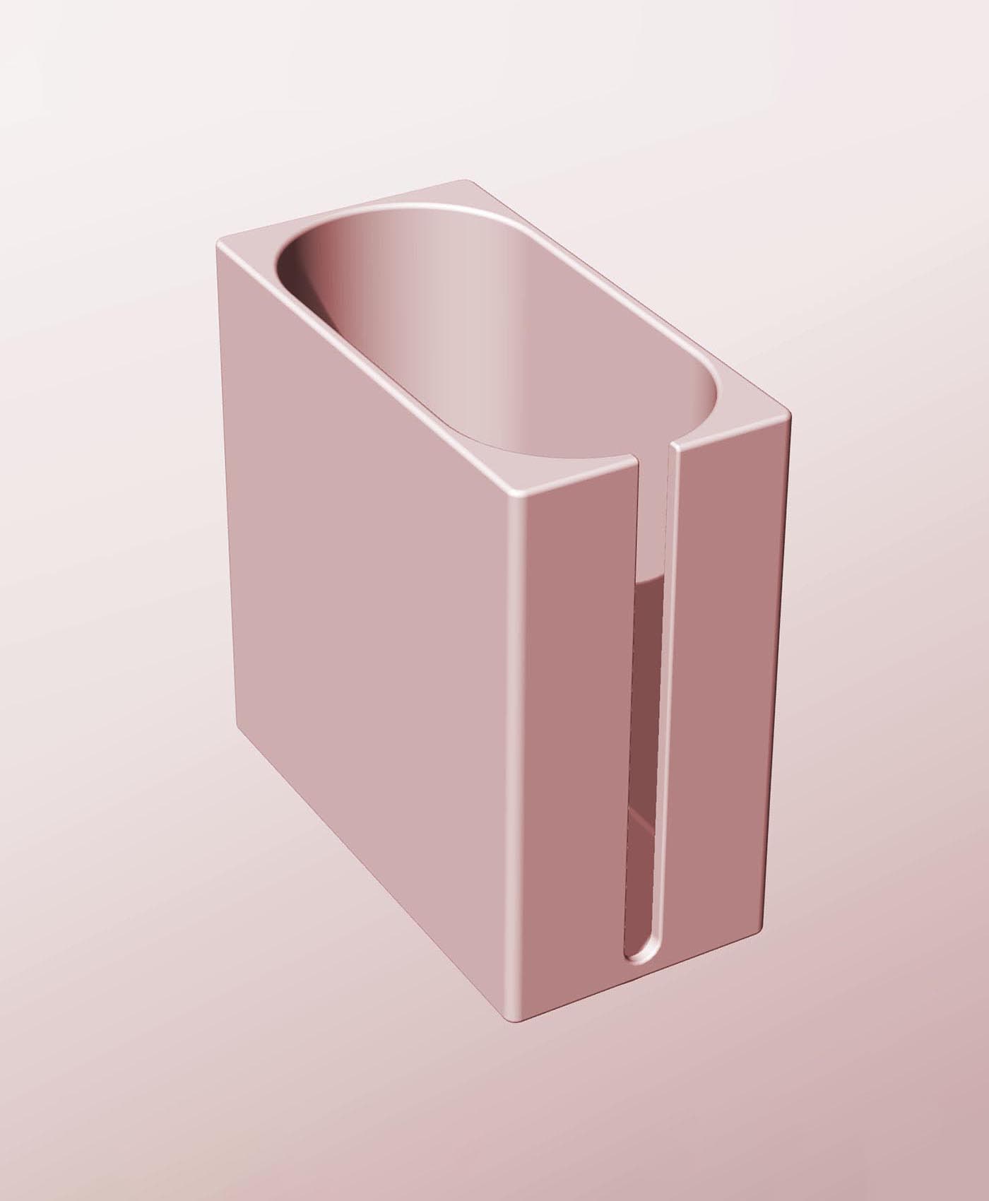 CX68-150-SS Slotted container modular stackable module bin box 3d model