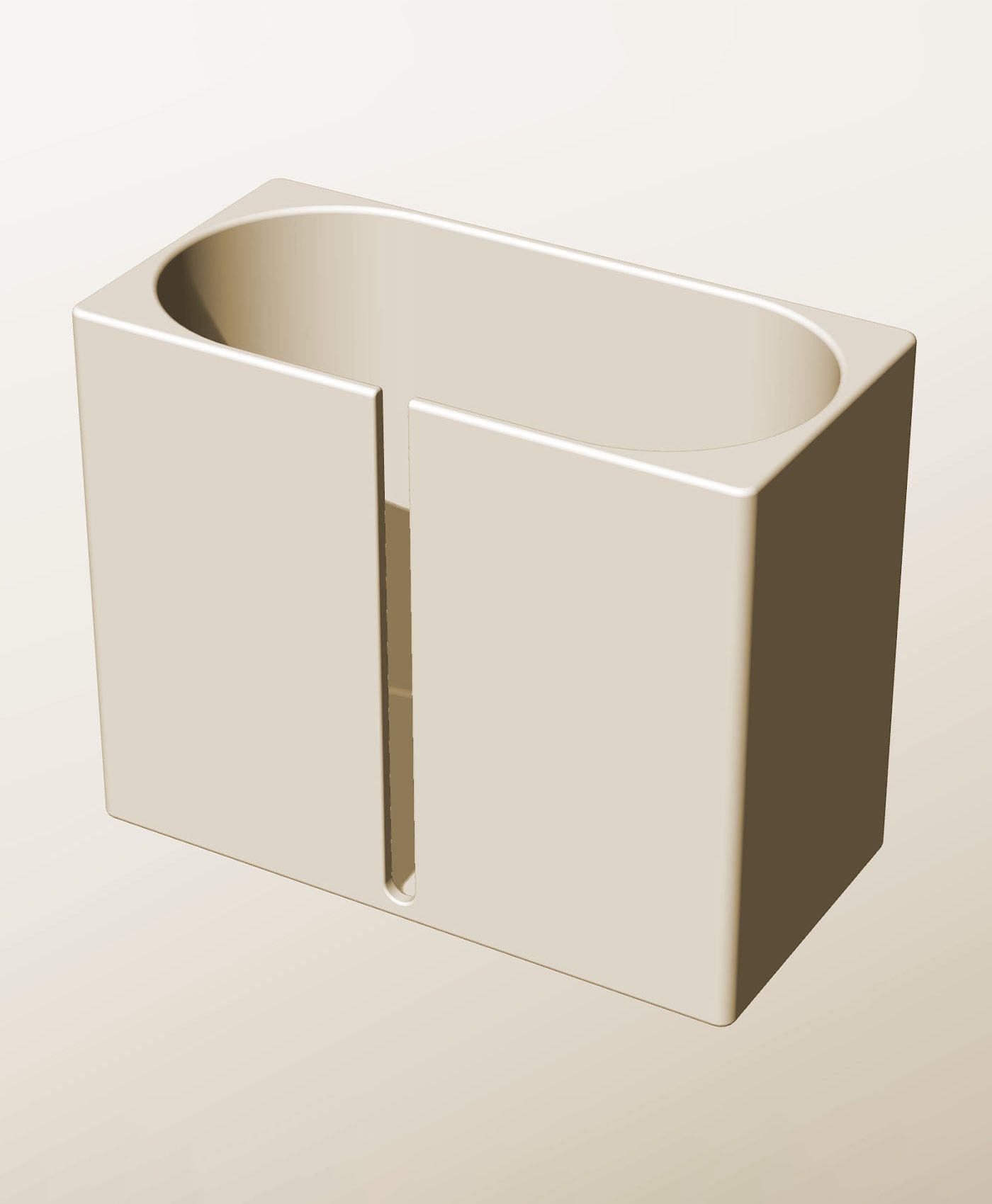 CX96-170-SB Stacking slotted module bin for modern home decor 3d model