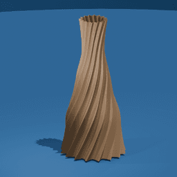 Fluted Tapered Vase 3d model