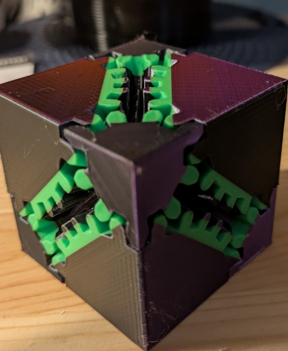 Gear Cube Fidget Toy 3d model