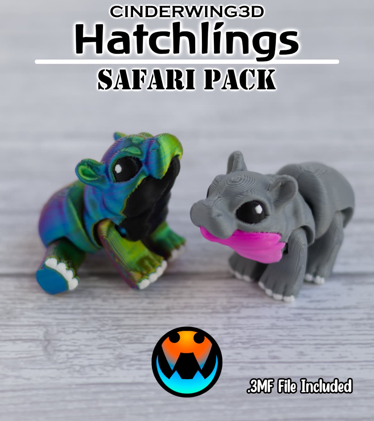 Hippo - Cinder Hatchling 3d model