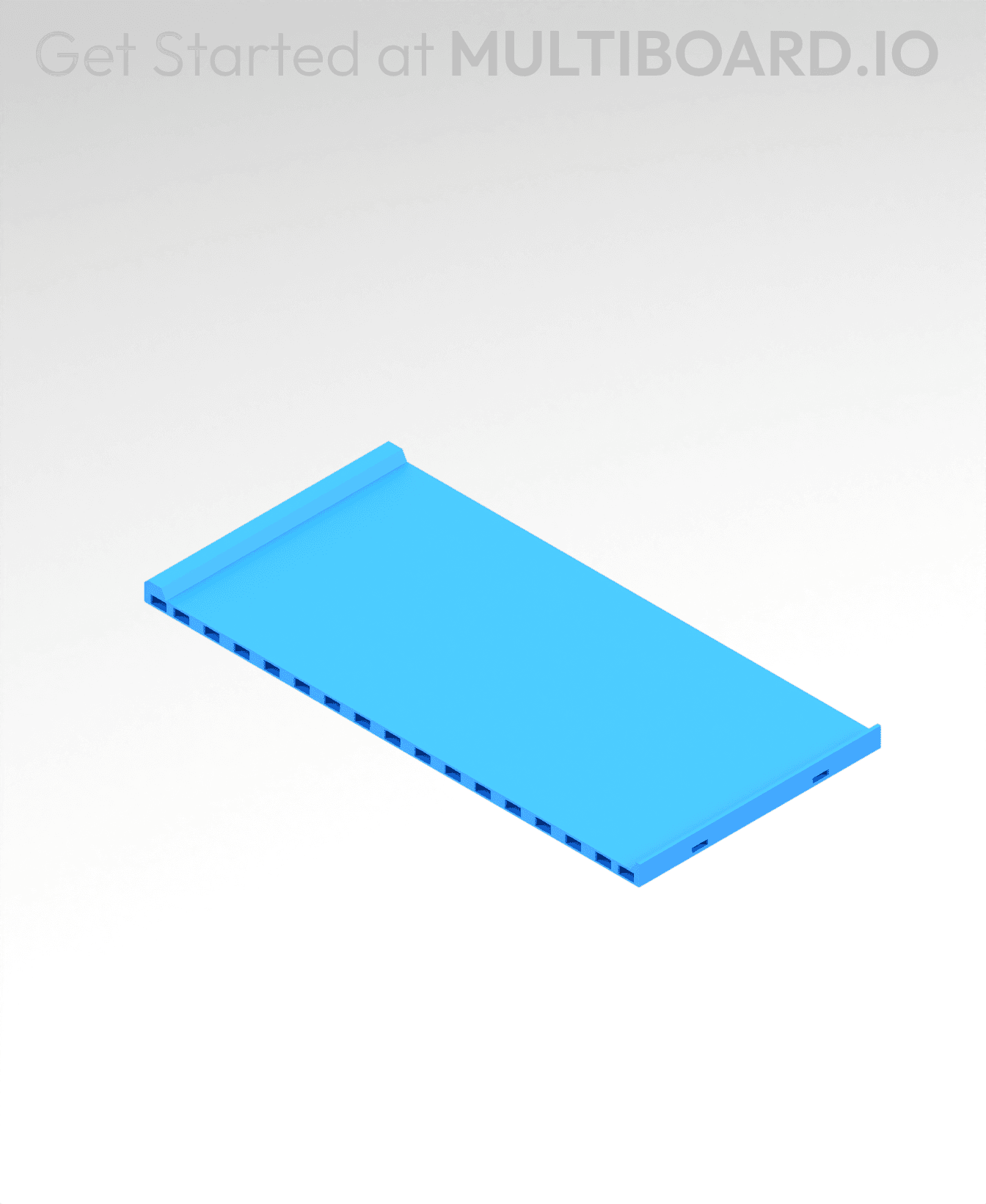 4x8 MU - Center - Modular Bolt-Locked Shelf 3d model