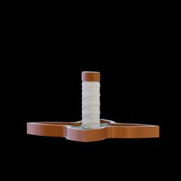 Kocho Sword Soda Cup Topper 3d model