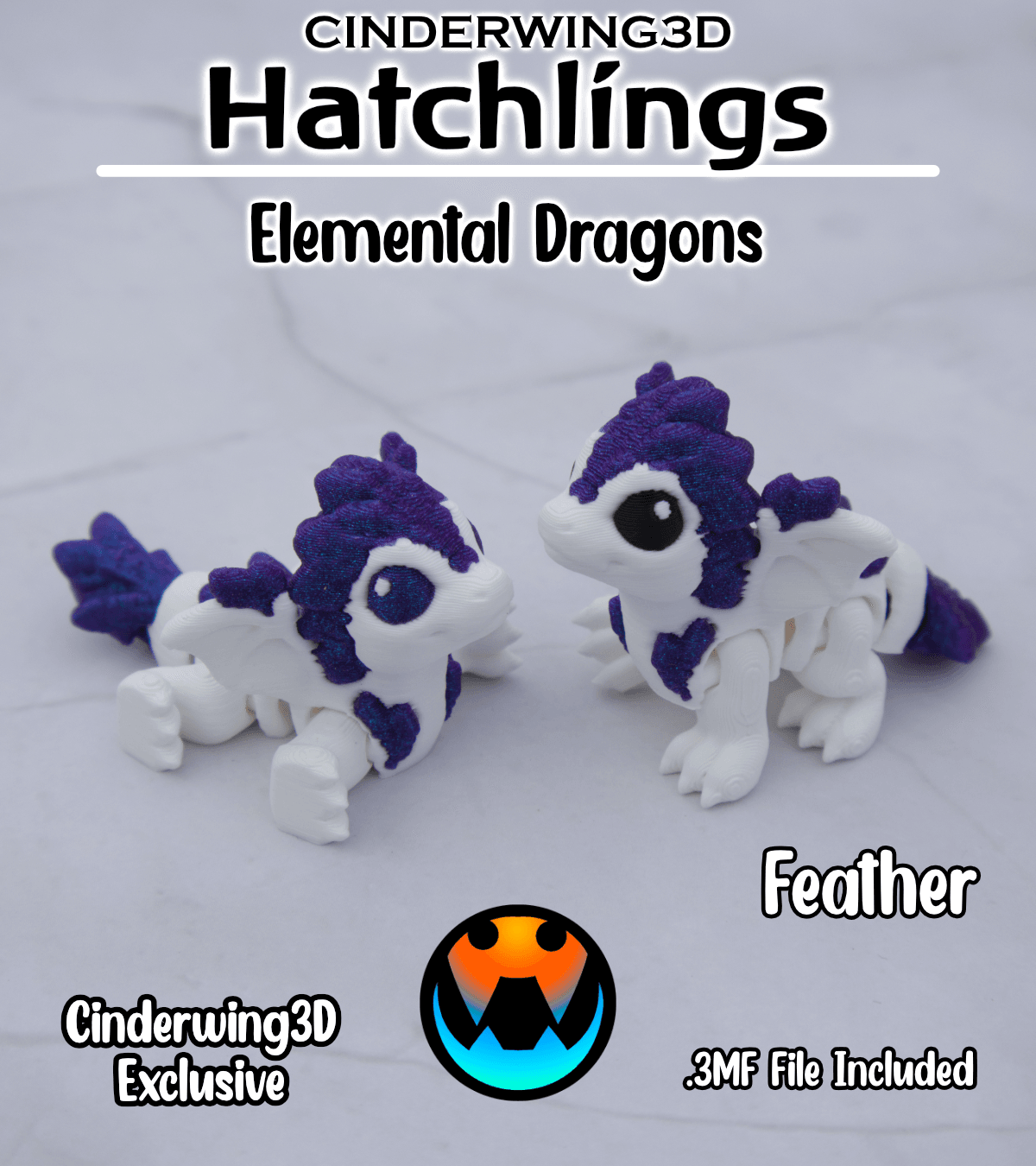 Feather Dragon - Hatchling 3d model