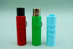 Clipper Lighter Cases + Keychain Cases (3 Designs) 3d model