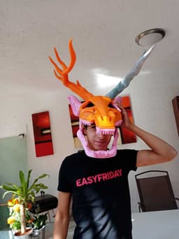 Wendigo Mask (Organized) 3d model