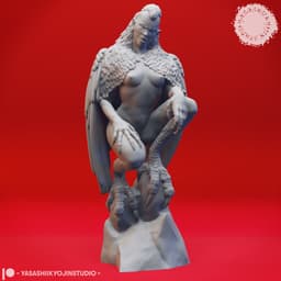 Harpy Mob - Tabletop Miniature (Pre-Supported) 3d model
