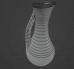 Pitcher Shaped Mesh Vase 3d model