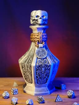 Dark Arts Potion Bottle Dice Tower With Storage 3d model